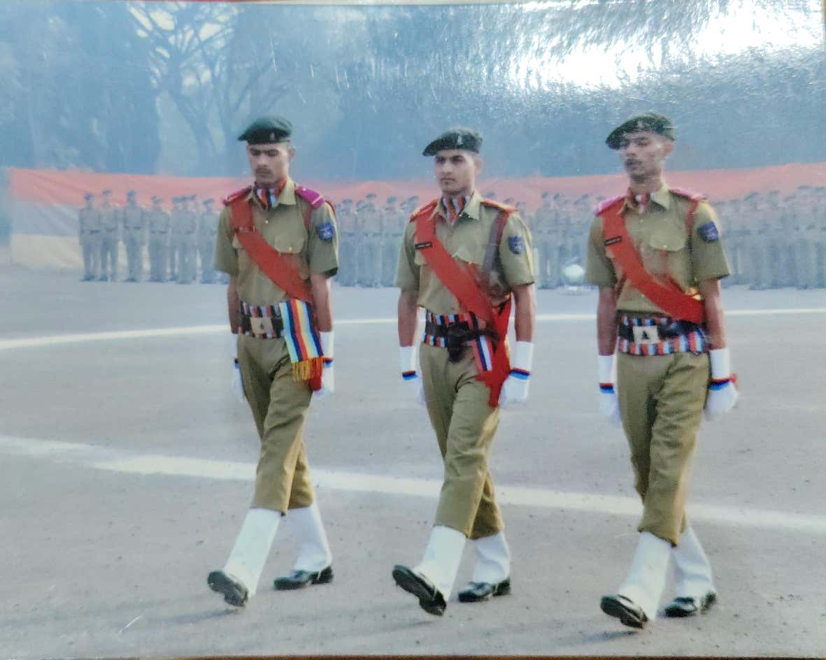 Cadets marching on parade